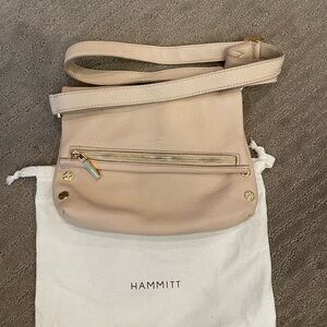 Hammitt Cream Leather Crossbody Bag